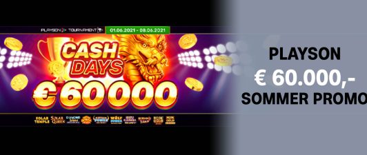 60.000 € Playson Sommer Promo